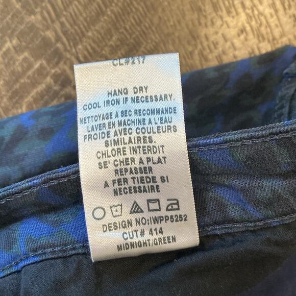 Joe's Women's The Milla Leopard Print Skinny Jean Midnight Green Size 32 - Picture 10 of 11